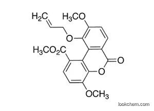 Molecular Structure of 1173188-31-2 (10-O-Allyl-3,8-deshydroxy-9-O-methyl Luteic Acid Methyl Ester)